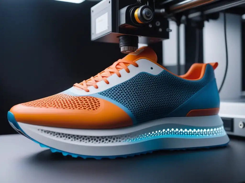 Innovadora impresión 3D de zapatos personalizados con precisión 'Innovadora impresión 3D de zapatos a medida con precisión y detalle ultramoderno