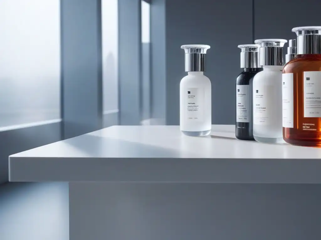 Laboratorio de belleza de lujo: innovación y sofisticación Laboratorio de cuidado de la piel de lujo con ingredientes de alta gama para productos de belleza