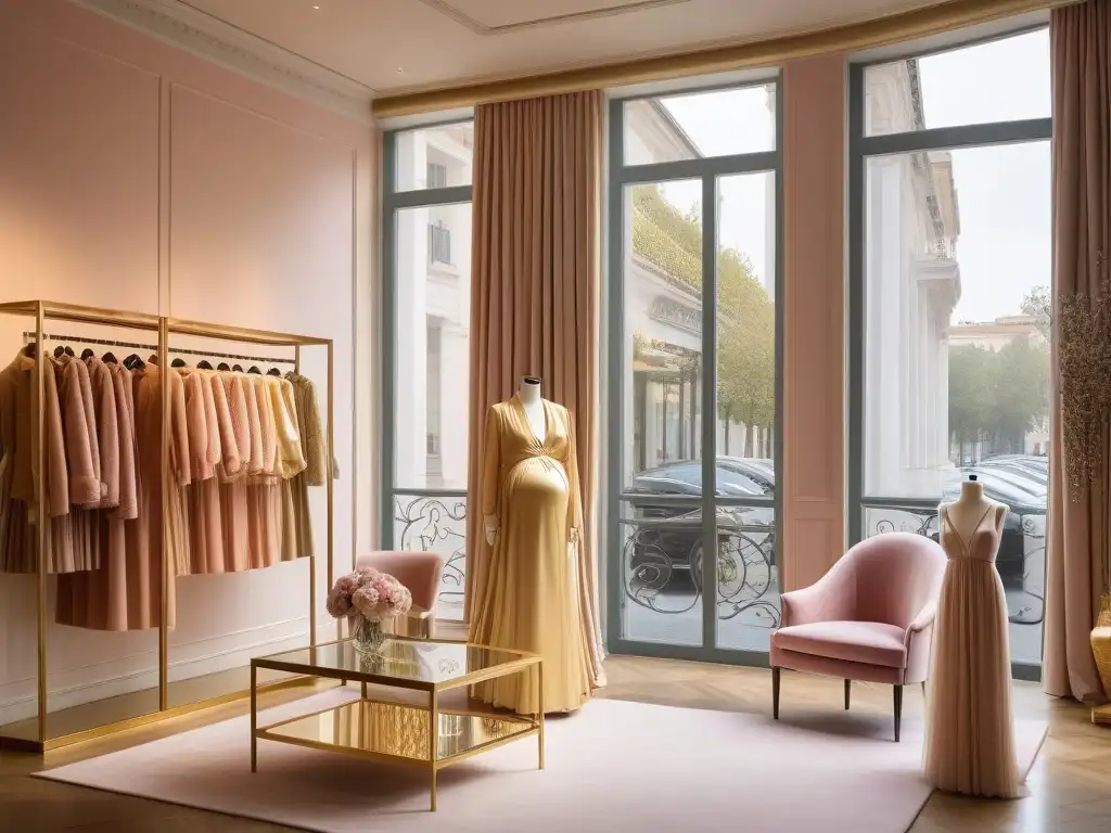 Tienda de moda de maternidad de lujo en Atenas Una lujosa boutique en Atenas especializada en moda maternal de lujo