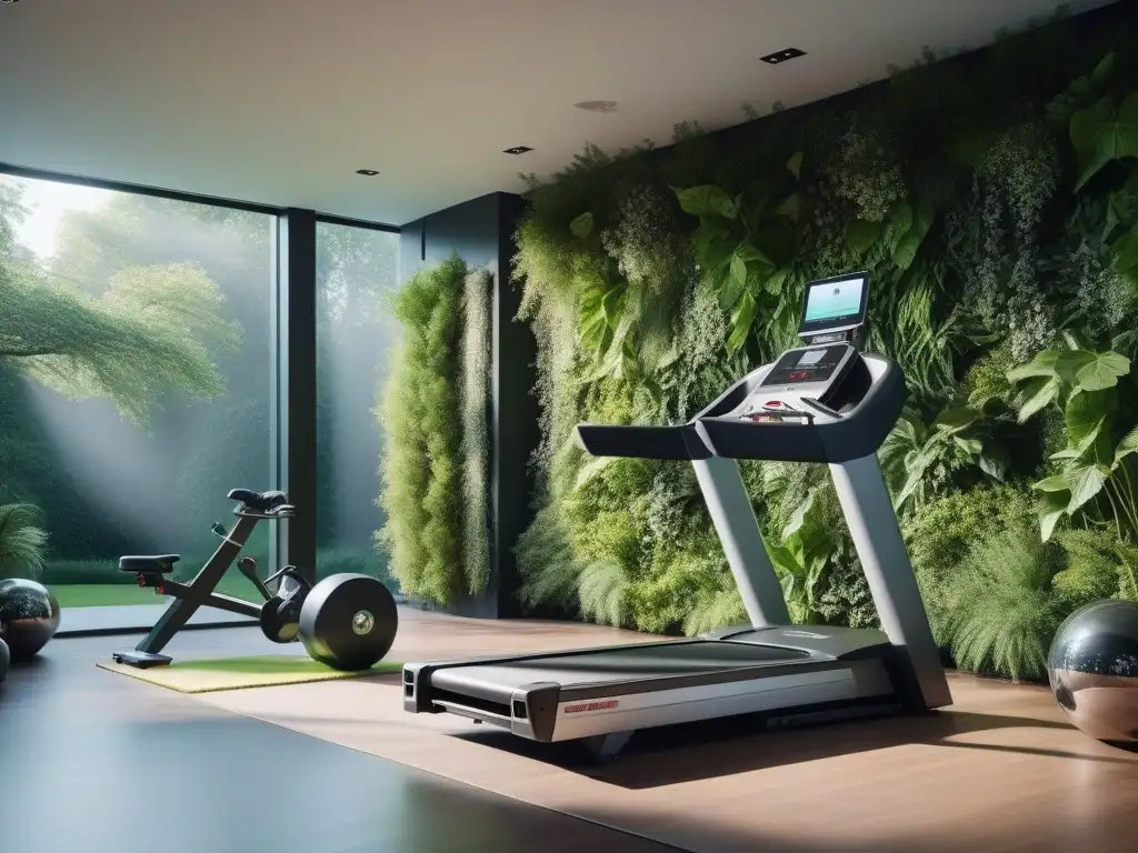 Gimnasio de lujo con equipamiento fitness de última generación Un lujoso gimnasio en casa con equipamiento fitness de lujo, motivación y resultados