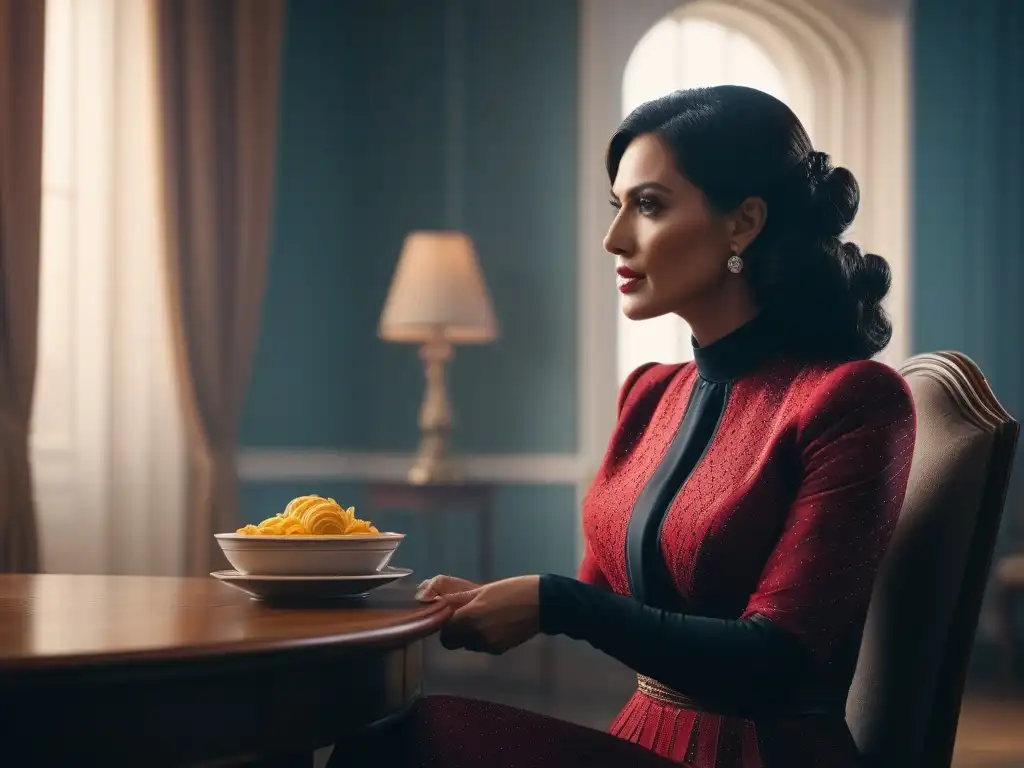 Madre segura y elegante amamanta con estilo Una madre moderna y segura amamantando a su bebé con estilo en una habitación elegante