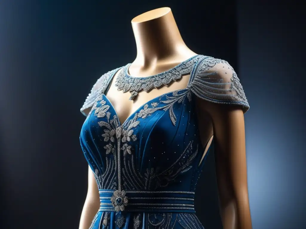 Exquisito vestido de alta costura para mujeres altas Una maniquí alta viste un impresionante vestido de alta costura para tallas altas en un estudio minimalista