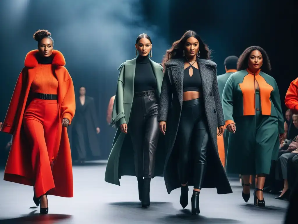 Desfile de moda inclusivo y sostenible: diversidad y empoderamiento Marcas de moda inclusivas reconocidas desfilan en pasarela con colección sostenible y diversa
