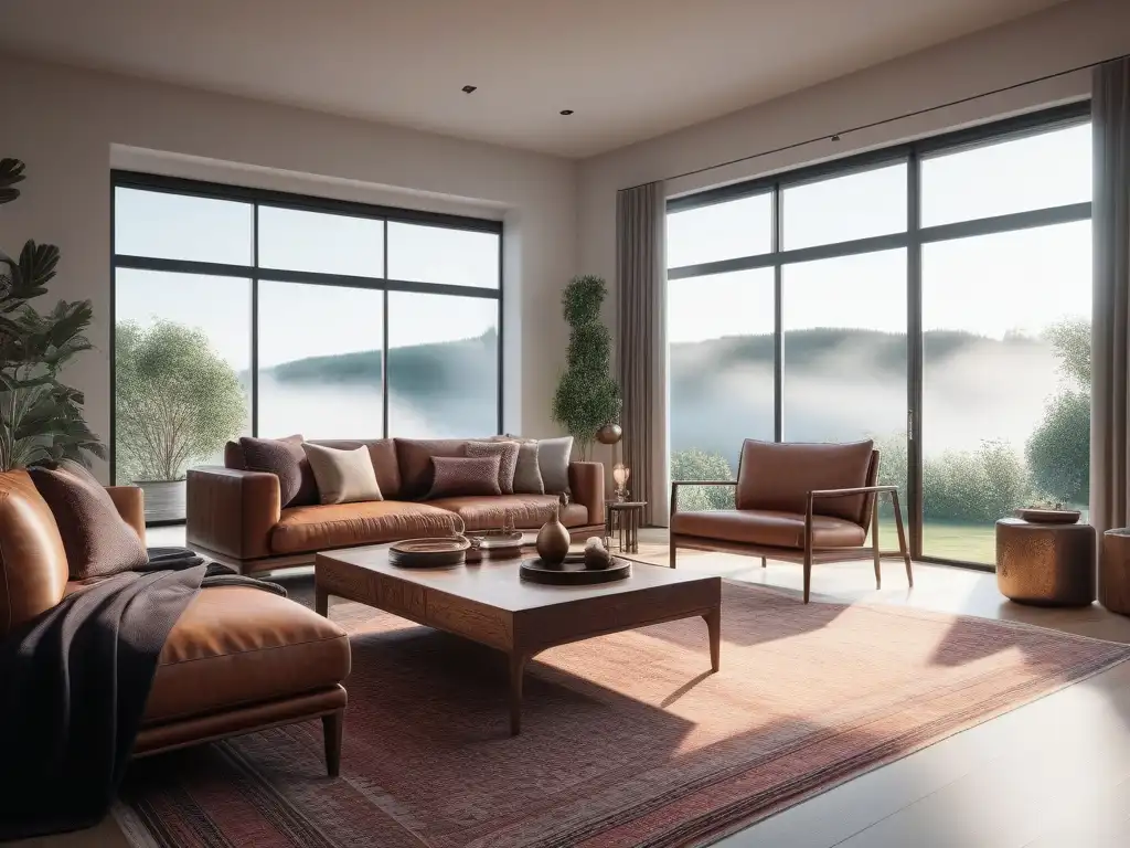 Salón de lujo global: Sofisticada fusión de estilos y culturas Mobiliario de diseño global exclusivo en sala lujosa con elementos de todo el mundo