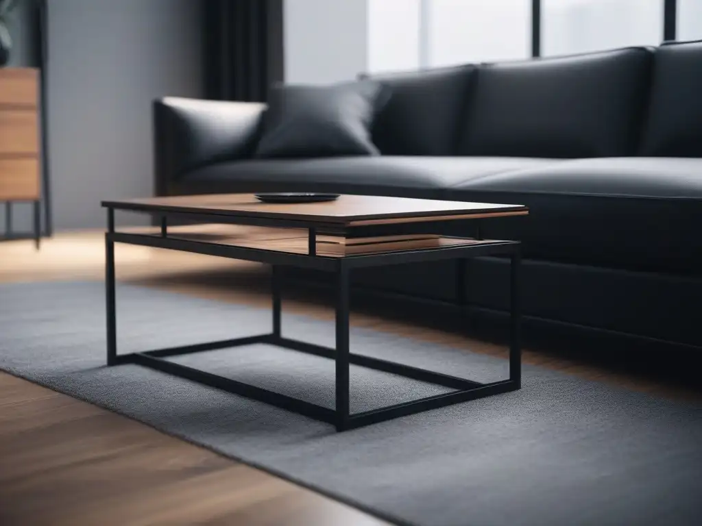 Mobiliario multifuncional para espacios pequeños: diseño minimalista y funcionalidad Mobiliario ideal para departamentos petite: Mueble multifuncional y minimalista en un estudio contemporáneo