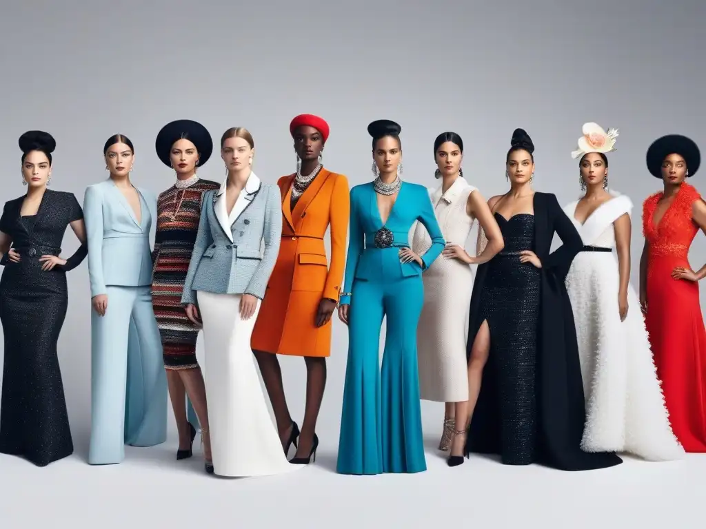 Chanel: moda inclusiva para todas las mujeres Moda inclusiva para todos cuerpos: Mujeres diversas modelando con confianza atuendos Chanel, demostrando versatilidad y elegancia