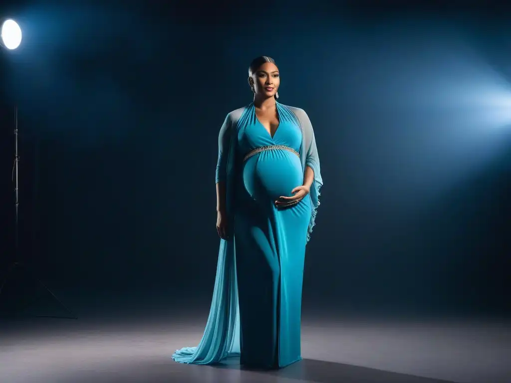 Moda maternal inclusiva: mujeres embarazadas diversas desfilan con estilo en una pasarela moderna Colección de moda maternal inclusiva, diversidad de mujeres embarazadas luciendo estilos únicos en una pasarela elegante