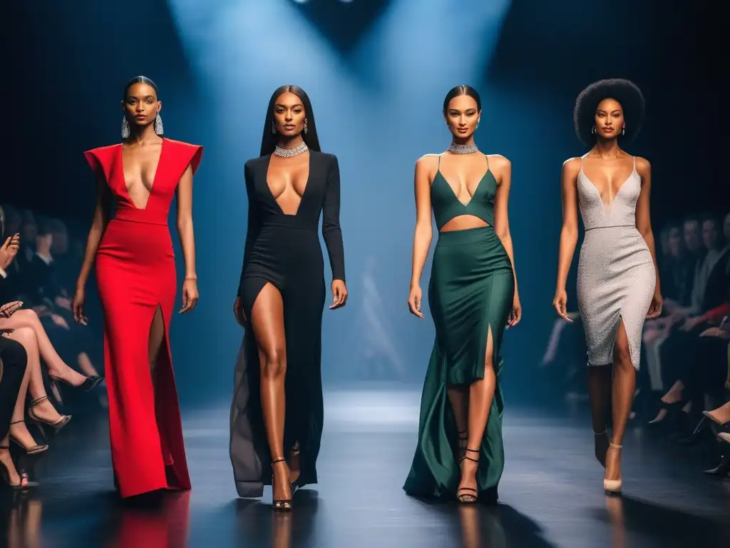 Desfile de moda: Modelos altas desafían estándares de belleza Modelos tall redefiniendo estándares de belleza en pasarela, desafiando normas con profesionalismo y empoderamiento