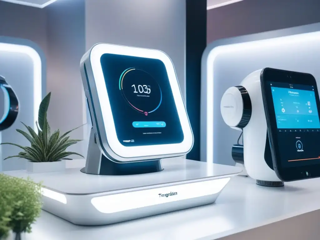 Estación de aseo futurista para mascotas: lujo y tecnología avanzada Un moderno y lujoso centro de belleza para mascotas con gadgets de lujo para mascotas