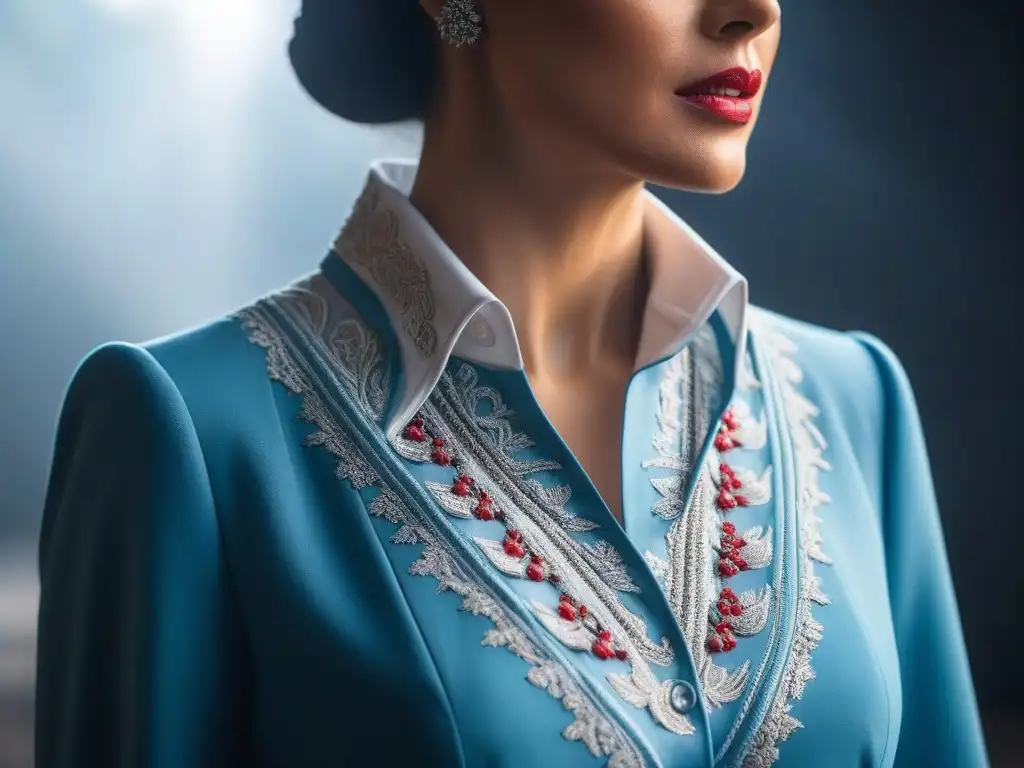 Estilos de escote para mujeres petite: elegancia en detalle Una mujer petite viste elegante blusa con variados cuellos, mostrando cómo resaltan su figura