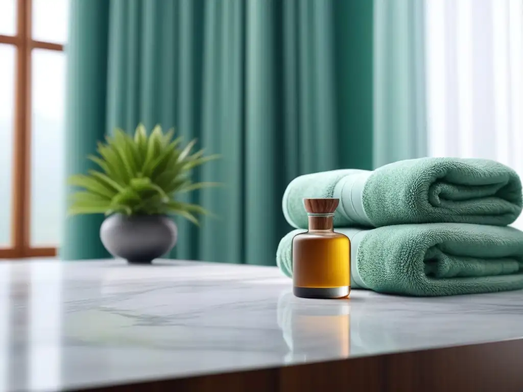 Spa de lujo con difusor de aromaterapia Un oasis de relajación con difusor de aceites esenciales y beneficios tratamientos aceites esenciales piel