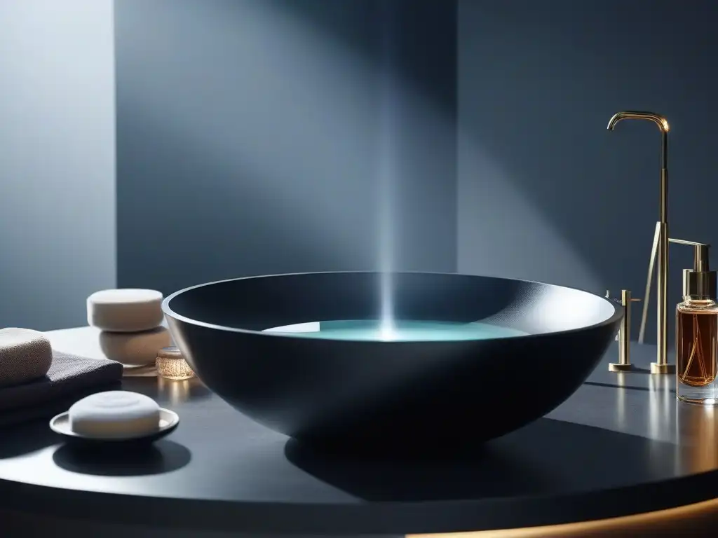 Spa de lujo: experto elige tratamiento de piel premium Un oasis de spa con tratamientos de lujo para piel y una esteticista experta en acción