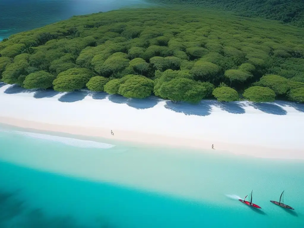 Paraíso costero: ecoresorts sostenibles en playa turquesa Un paraíso costero con moda sostenible para viajes responsables