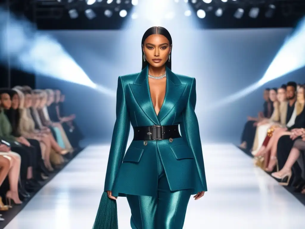 Desfile inclusivo: moda inspirada en cine y TV con diversidad Una pasarela deslumbrante donde modelos diversos lucen tendencias de moda inclusiva inspiradas en cine y TV