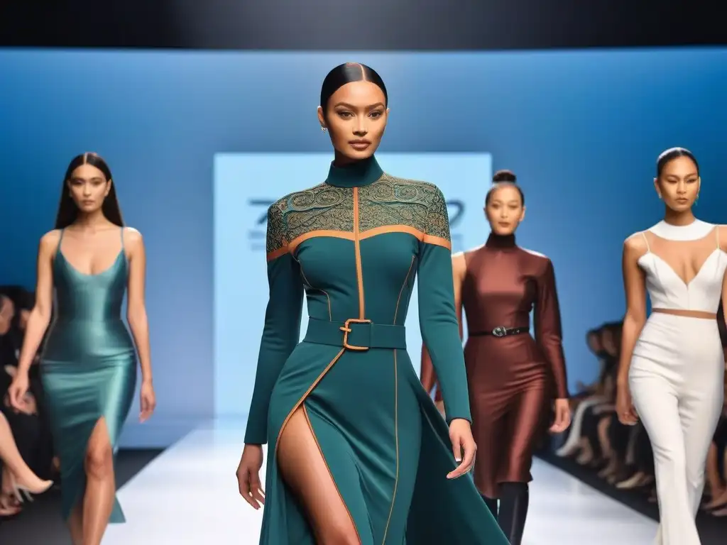 Desfile inclusivo: moda adaptativa en pasarela futurista Una pasarela futurista con moda adaptativa para todos cuerpos, diversidad e inclusión