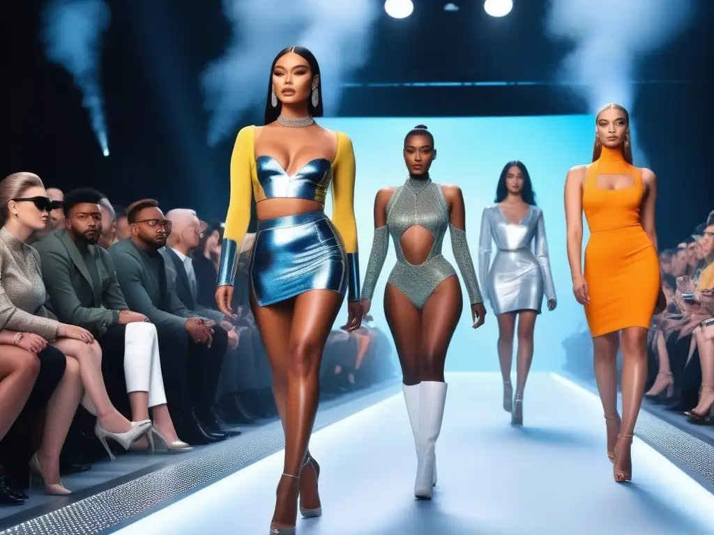 Desfile inclusivo: moda inspirada en el cine con diversidad Una pasarela futurista con moda inclusiva inspirada en el cine y la TV