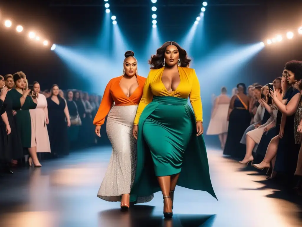 Desfile de moda plussize: empoderamiento y diversidad en la pasarela Una pasarela llena de mujeres que rompieron techo en moda plussize, seguras y empoderadas