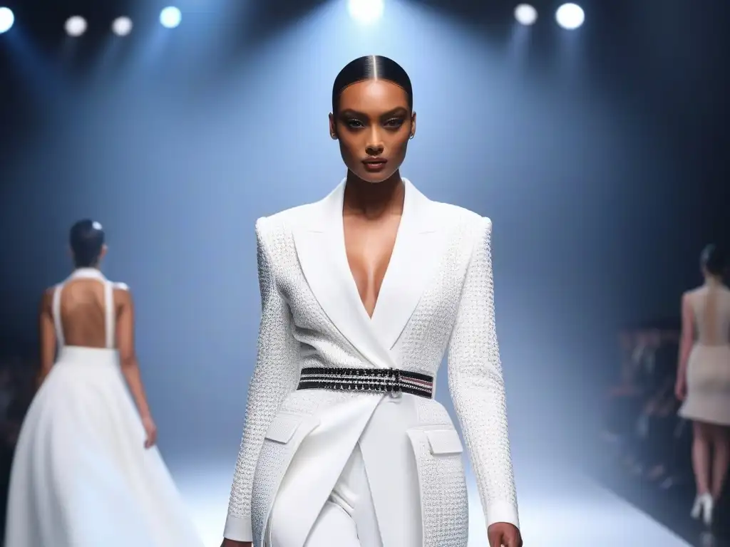 Moda inclusiva: Desfile de diversidad y estilo único Una pasarela de moda inclusiva para cuerpos diversos, donde la diversidad y la individualidad brillan con estilo único