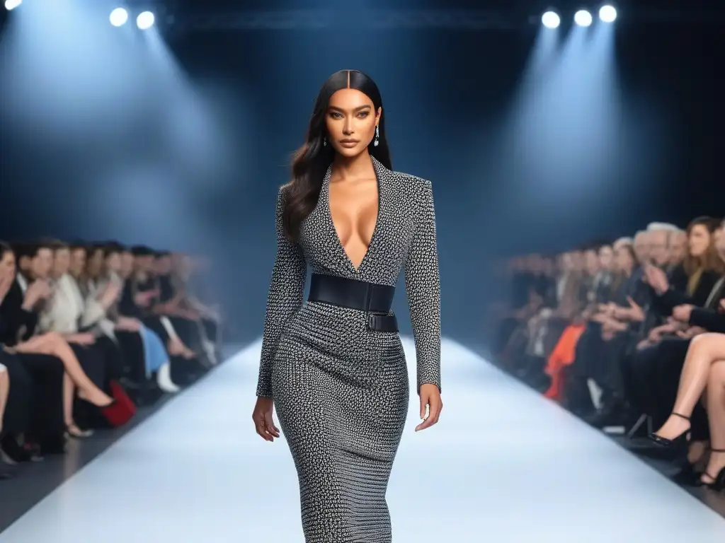 Desfile inclusivo: moda adaptativa para todos Una pasarela de moda inclusiva para todos los cuerpos, con modelos diversos exhibiendo diseños adaptables y diversos, empoderamiento y estilo