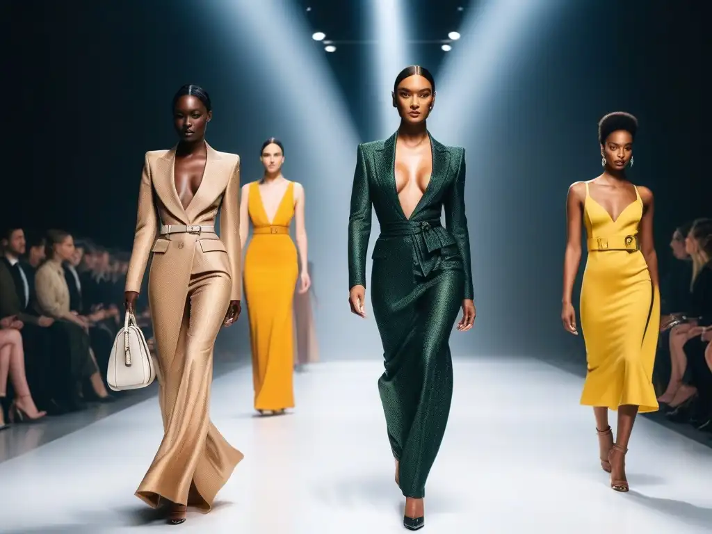 Desfile inclusivo de moda Bottega Veneta: elegancia y diversidad Una pasarela de moda inclusiva para todos cuerpos, donde modelos diversos desfilan con confianza la colección de Bottega Veneta