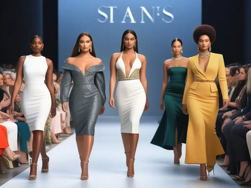 Diversidad y elegancia en la pasarela: moda de lujo para todos los cuerpos 'Pasarela de moda inclusiva para todos los cuerpos con elegancia y diversidad