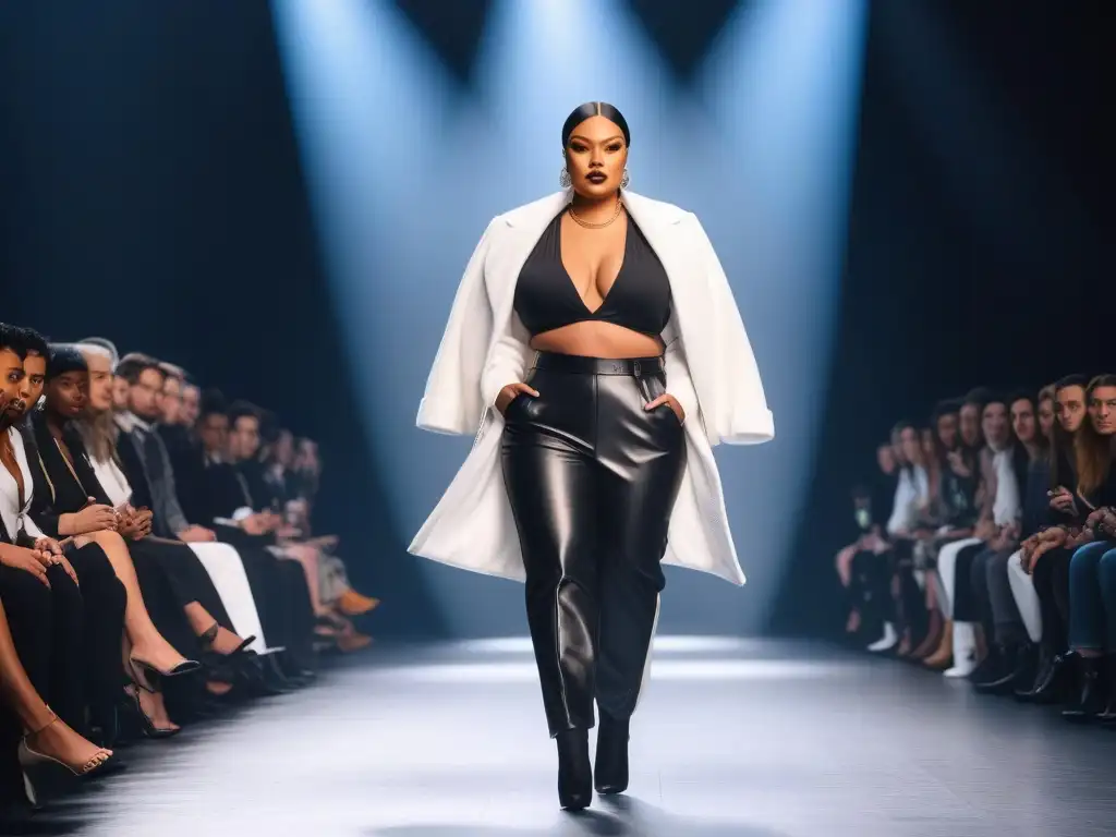 Desfile inclusivo: moda diversa y empoderadora en la pasarela Una pasarela de moda inclusiva para todos cuerpos, celebrando la diversidad y empoderamiento en la moda