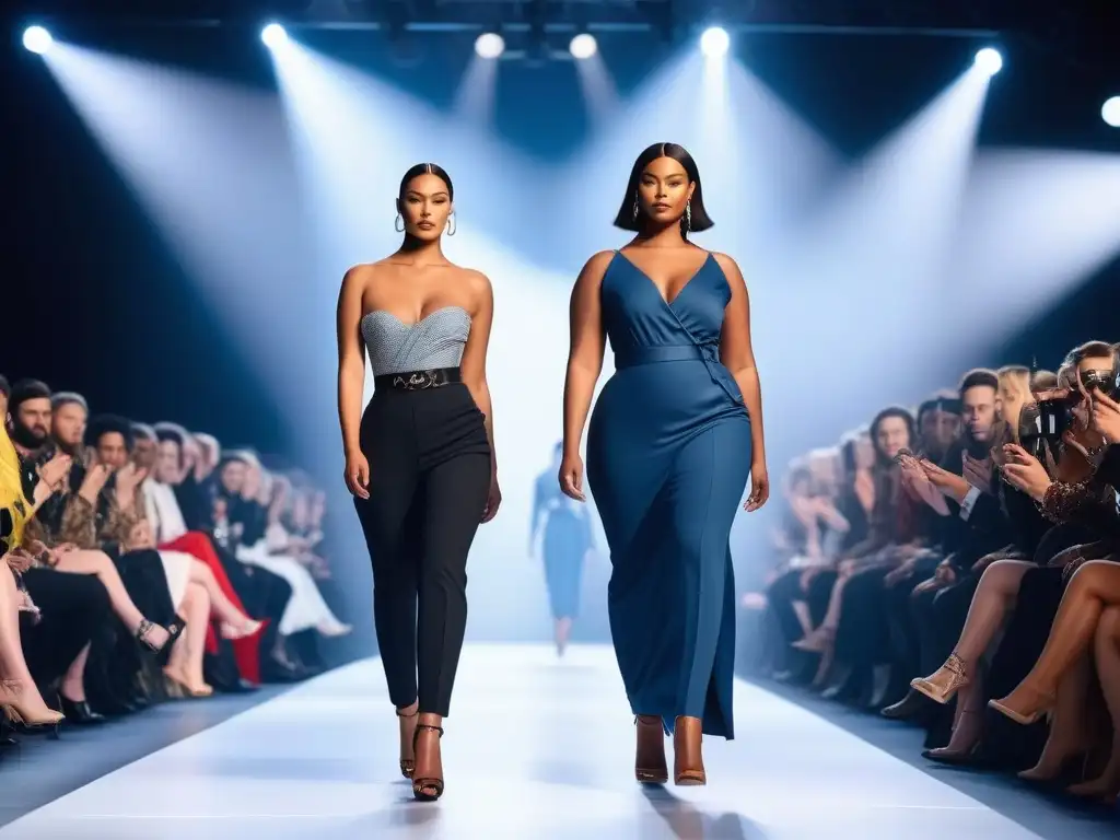 Desfile de moda inclusivo y empoderado con modelos diversos Una pasarela de moda inclusiva para todos cuerpos: diversidad, estilo y confianza deslumbran en un desfile vanguardista