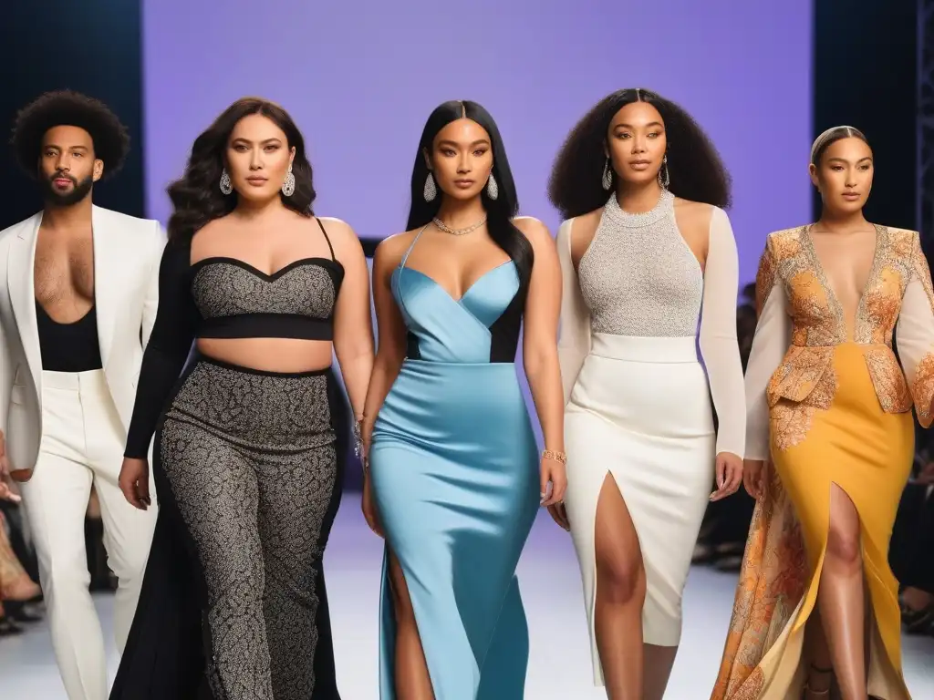 Desfile inclusivo: moda diversa y vibrante Una pasarela de moda inclusiva y diversa, reflejo de la demanda del mercado por la inclusividad en la moda