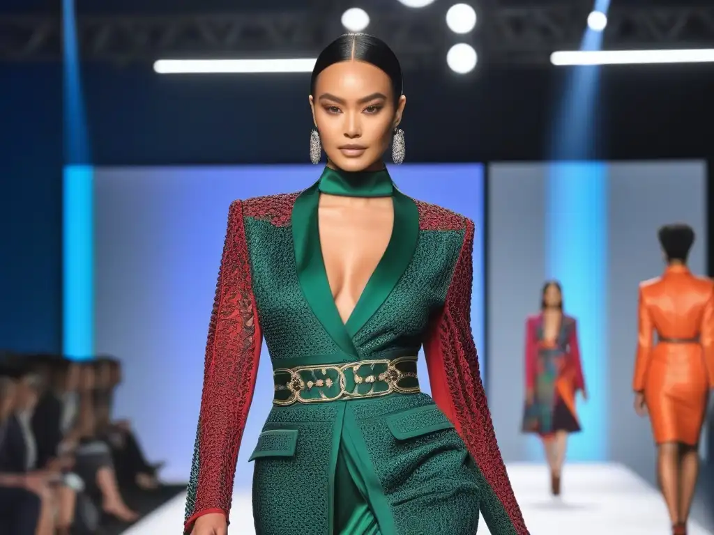Desfile de moda inclusivo: diversidad y empoderamiento en la pasarela Una pasarela de moda inclusiva con modelos diversos desfilando con confianza, marcando tendencia