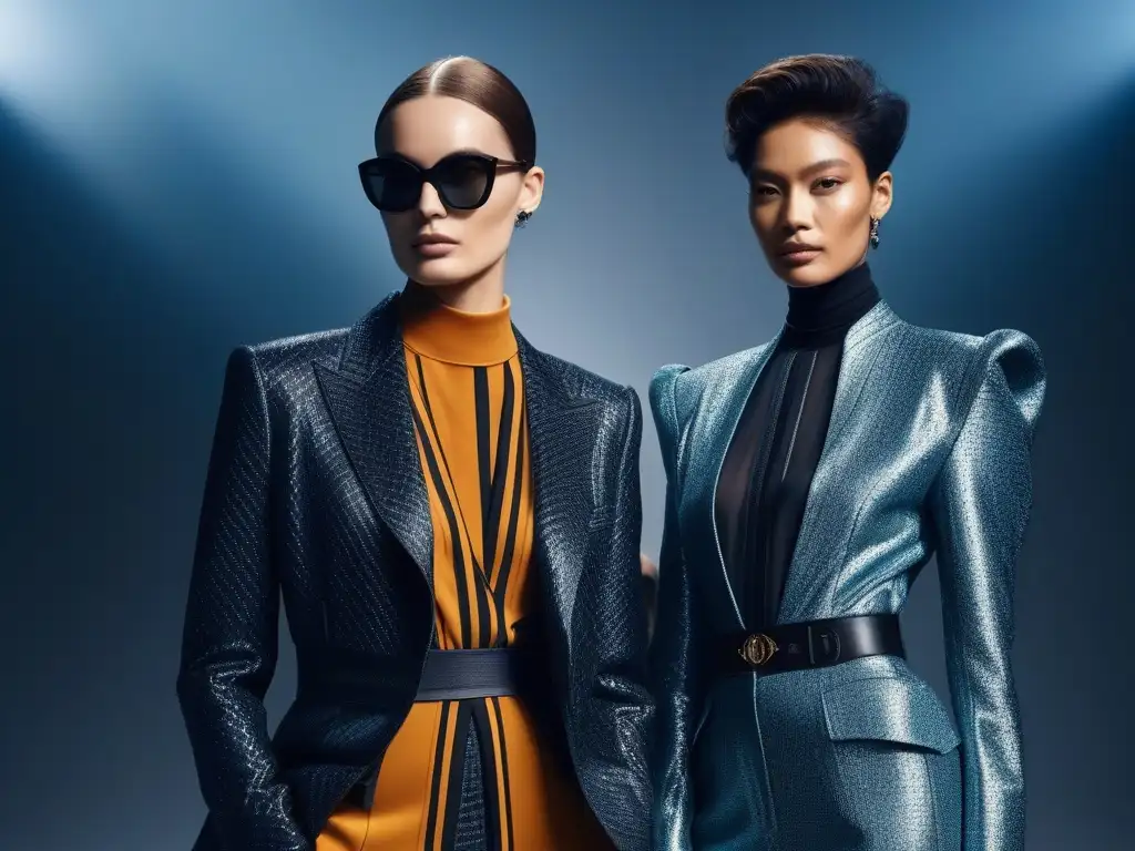 Desfile inclusivo de moda Bottega Veneta: diversidad y estilo Una pasarela moderna con modelos diversos luciendo la última colección de moda inclusiva para todos cuerpos de Bottega Veneta