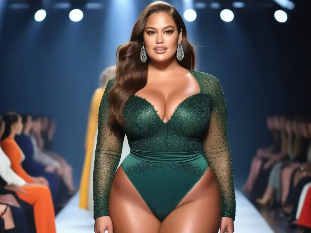 Ashley Graham lidera pasarelas inclusivas moda con empoderamiento y estilo