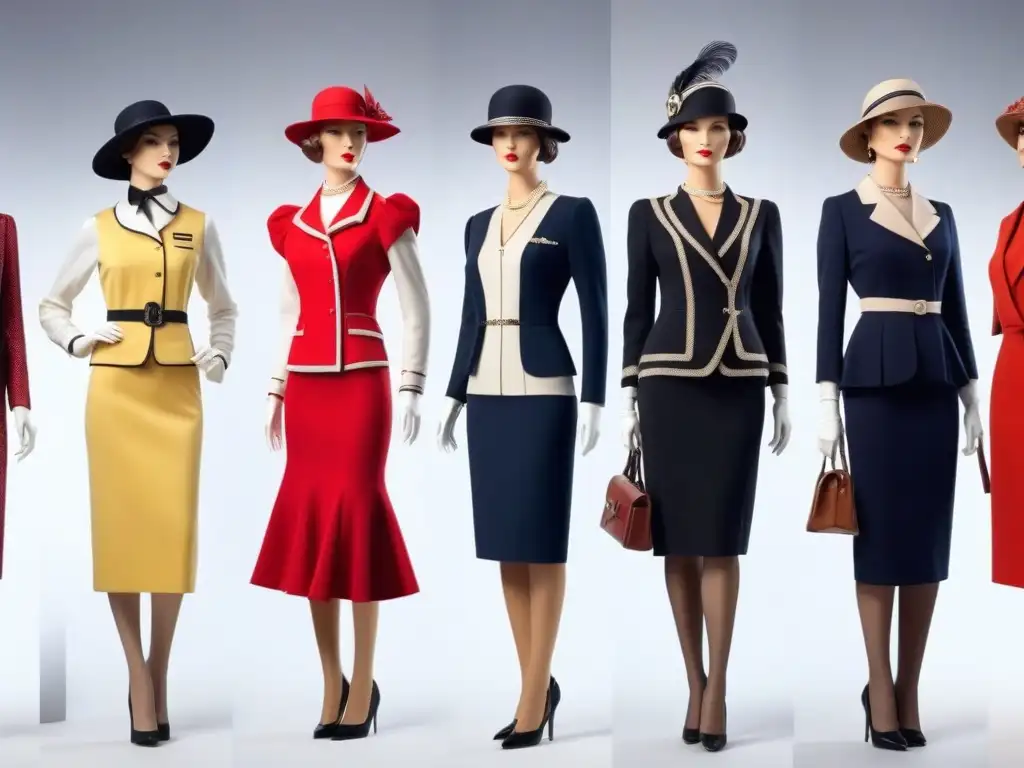 Evolución de la moda petite: de los años 20 a la actualidad Pequeña maniquí con íconos de moda petite desde los años 20 hasta hoy