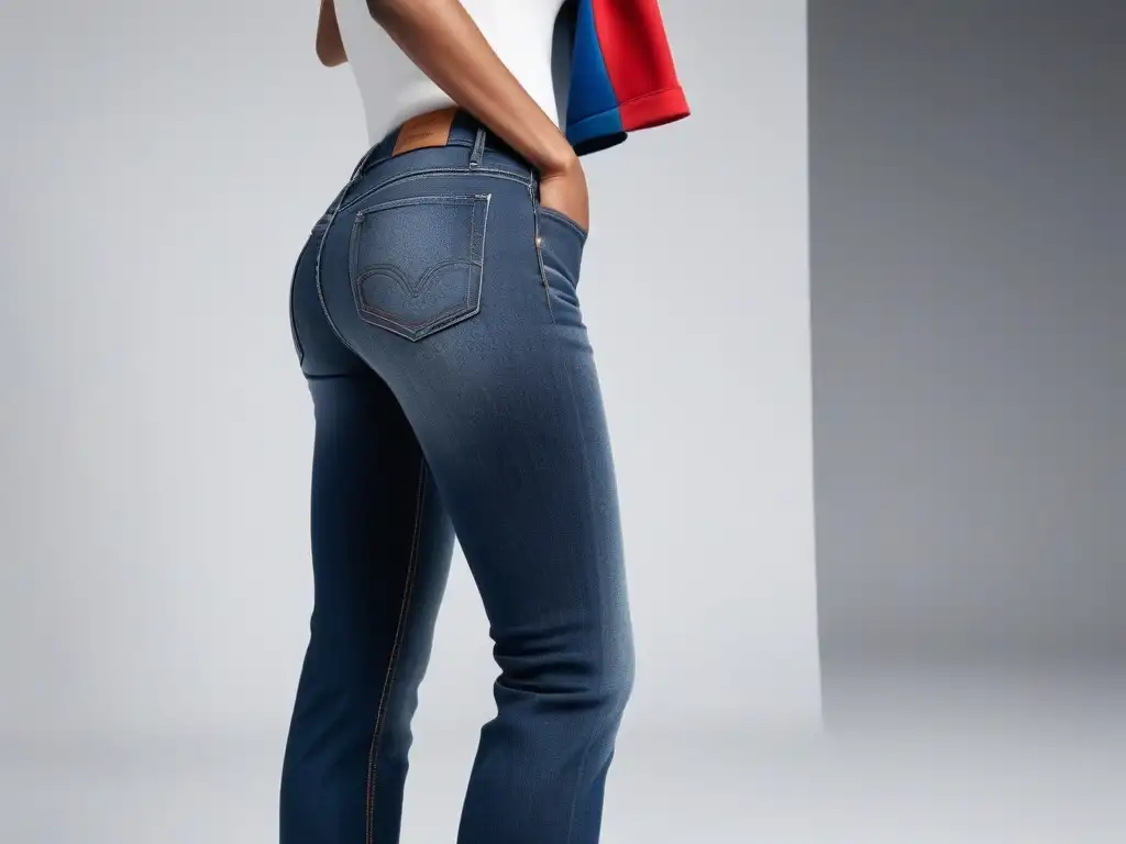 Estiloso y elegante: Jeans perfectos para personas altas Persona alta con los mejores jeans, luciendo sofisticación y estilo sin esfuerzo