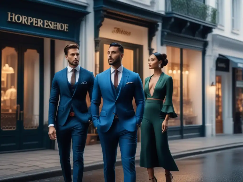 Moda para altos: elegancia y confianza en la ciudad Personas altas con estilo, empoderadas y seguras, luciendo outfits modernos en la ciudad
