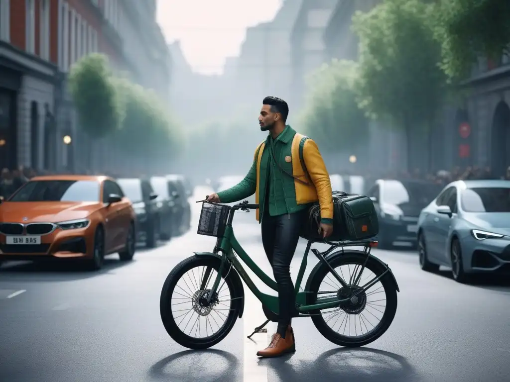 Moda sostenible en ciudad vibrante Personas de diversas culturas lucen moda sostenible en una ciudad vibrante, fusionando estilo, economía y medio ambiente