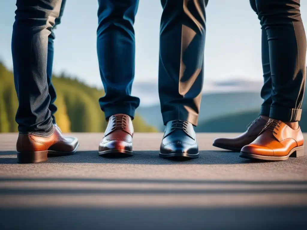 Zapatos de diseñador para todos: diversidad y estilo con confianza Personas diversas lucen con confianza zapatos de diseñador para todas, en un ambiente moderno y elegante