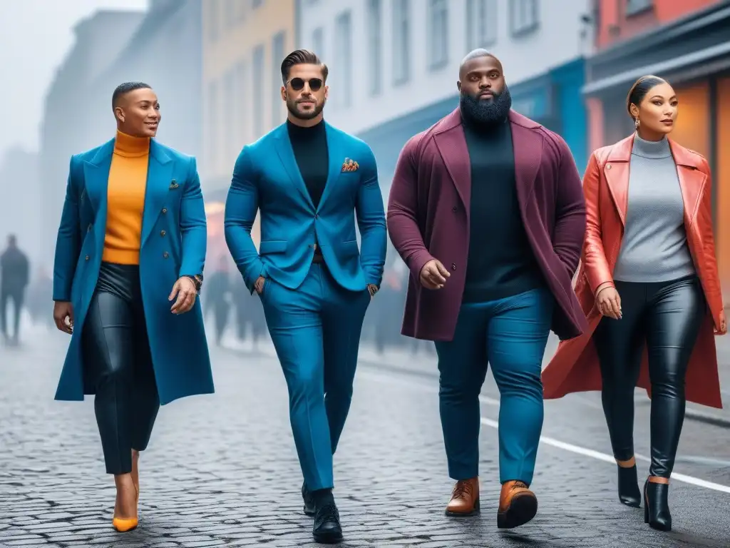 Moda adaptativa: diversidad y estilo en la ciudad Personas diversas con habilidades variadas usando la mejor ropa adaptativa para necesidades, empoderadas en la ciudad
