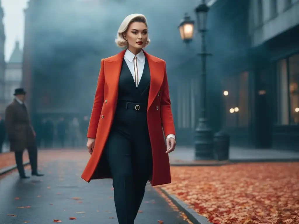 Estilo otoñal: moda y elegancia en adultos mayores Personas mayores luciendo con confianza y elegancia outfits trendy, adaptando su estilo a las estaciones