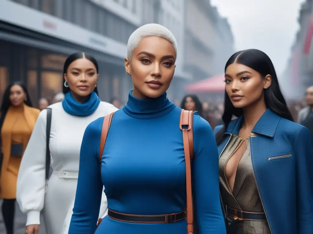 Moda adaptativa: diversidad y empoderamiento en la ciudad Una plaza urbana llena de diversidad, personas de todas las edades y estilos únicos de moda adaptativa