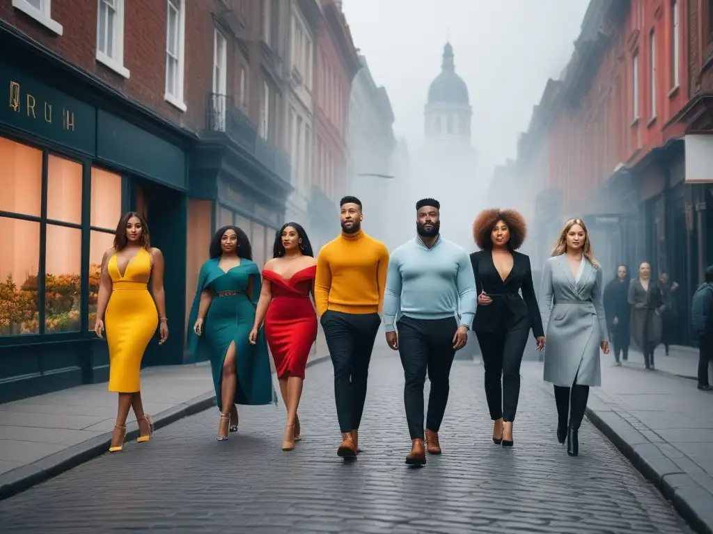 Moda inclusiva: Profesionales empoderados en la ciudad Profesionales diversos luciendo moda inclusiva y diversidad corporal en la ciudad