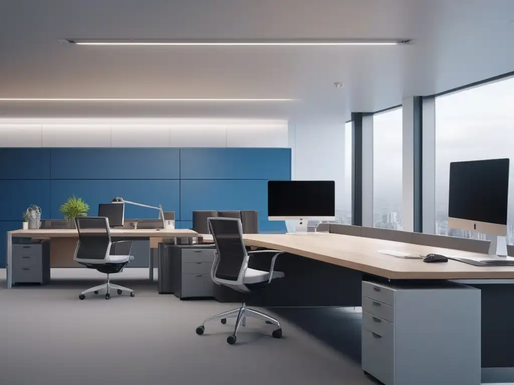 Profesionales con estilo en moda adaptativa para oficina Profesionales en oficina moderna con ropa adaptativa para el trabajo y estilo funcional