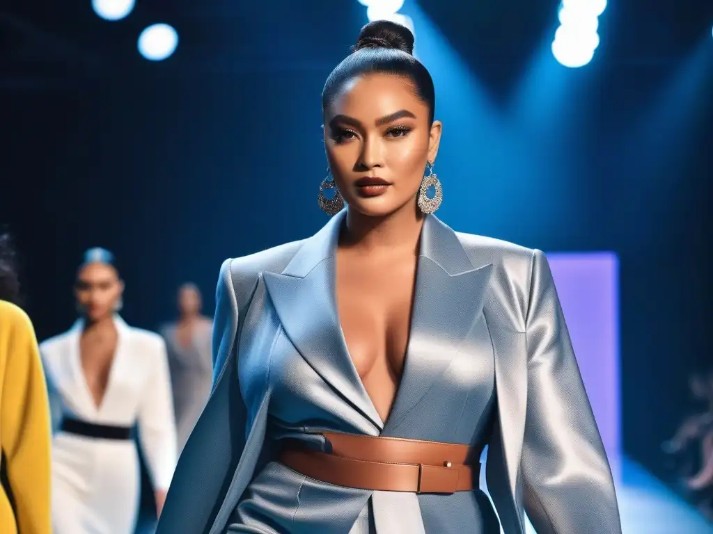 Desfile de moda inclusivo: diversidad y estilo en la pasarela Una propuesta de valor moda diversa: Desfilan modelos de distintas etnias, tallas y estilos en pasarela, luciendo atuendos únicos y trendy