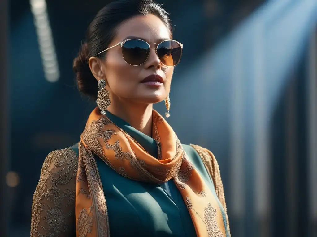 Diseño moderno y lujo: embarazada radiante con accesorios sofisticados Radiante mujer embarazada con elegante outfit maternal, accesorios clave y sofisticadas gafas de sol, en un entorno elegante y moderno