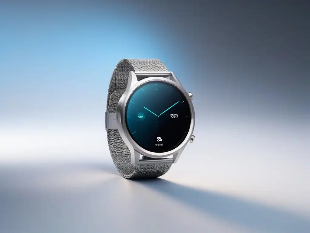 Reloj inteligente futurista con diseño de moda inclusiva Un reloj inteligente futurista muestra moda inclusiva en alta resolución