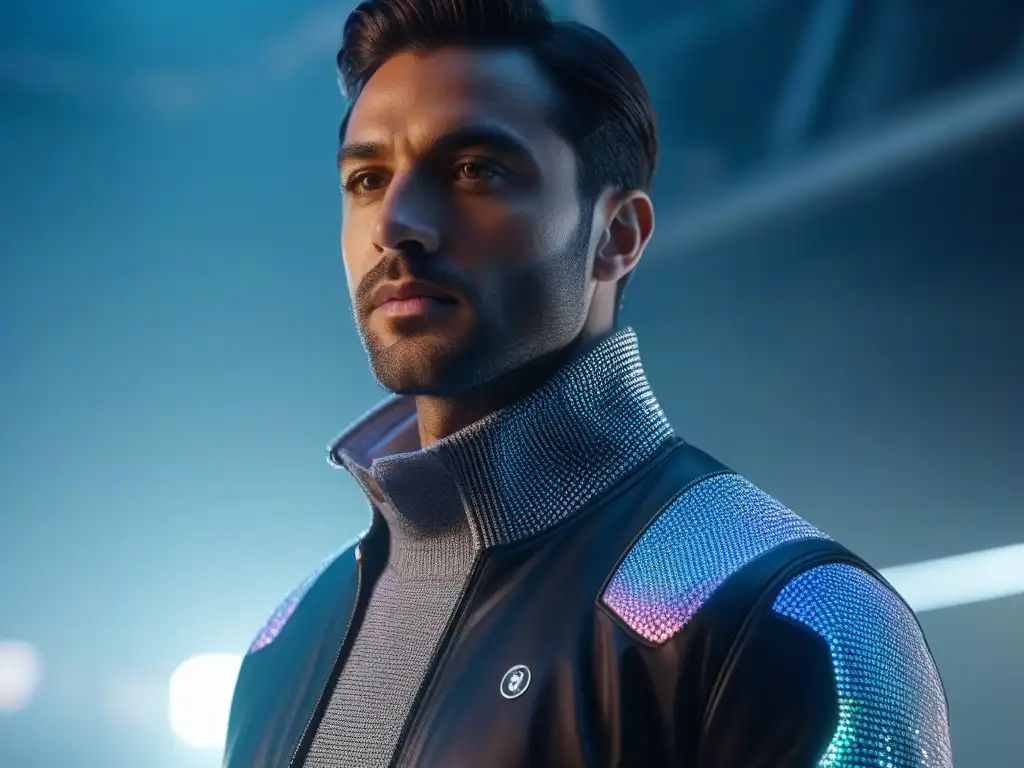 Reloj inteligente futurista con holograma personalizable Un reloj inteligente futurista con pantalla holográfica personalizable, detallado y elegante