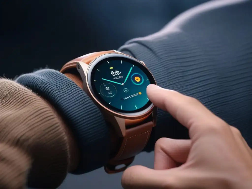 Smartwatch de lujo con diseño moderno y elegante Reloj inteligente premium con diseño moderno y elegante, perfecta combinación de tecnología y moda