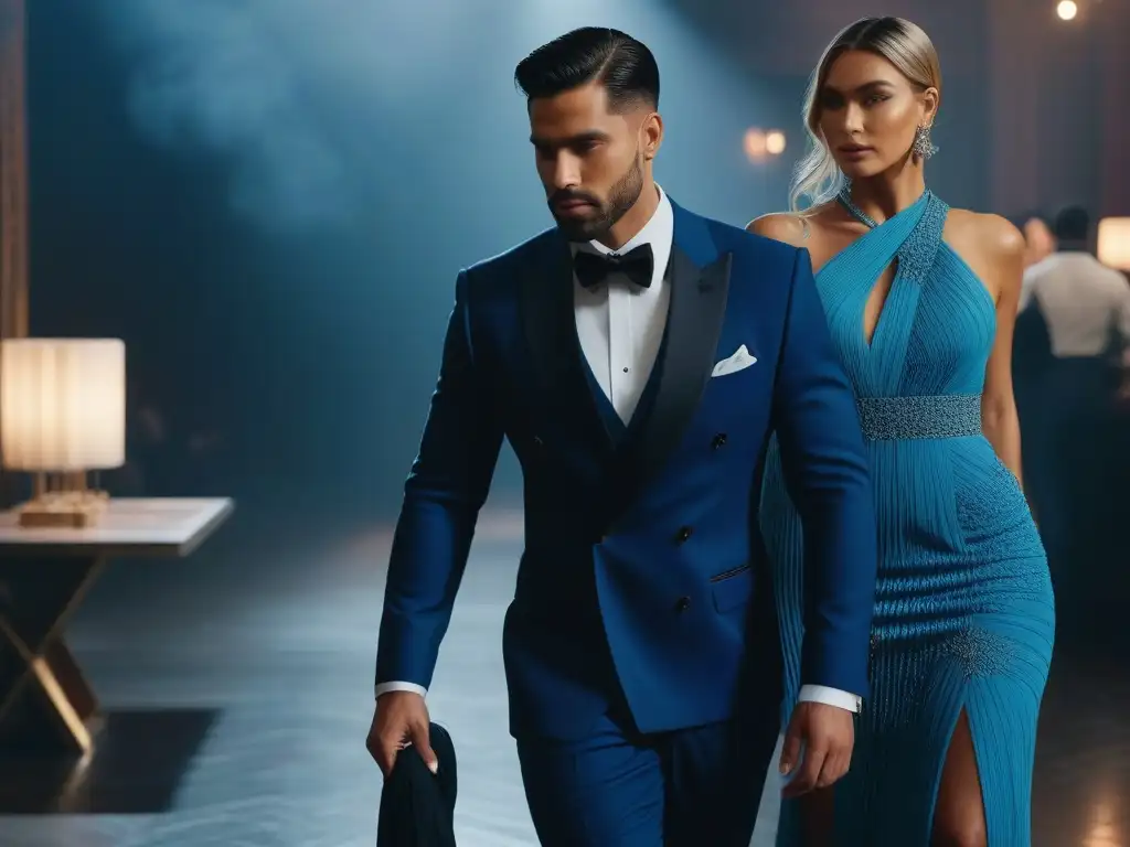 Moda inclusiva: diversidad y elegancia en trajes formales Una representación elegante y moderna de personas diversas luciendo vestimenta formal en un ambiente estilizado