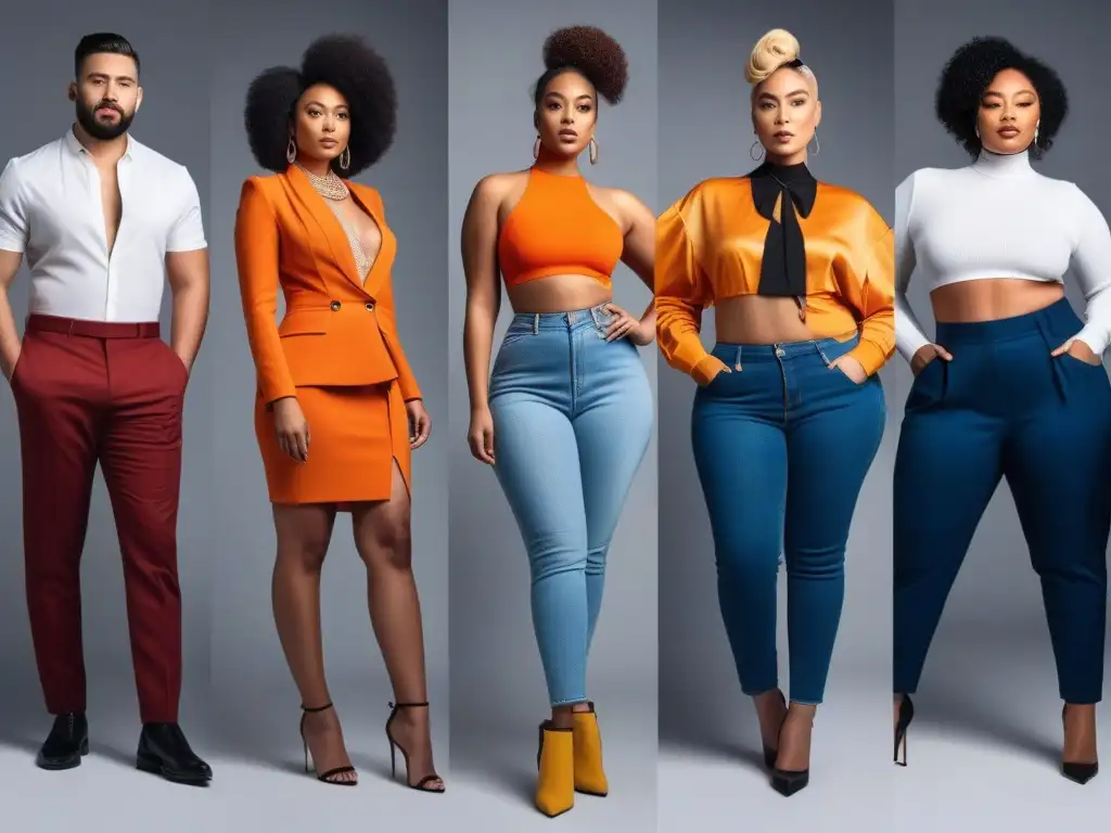 Moda inclusiva: Empoderamiento y diversidad en el estilo Una representación de moda inclusiva para cuerpos transgénero con modelos seguros y estilosos en un estudio contemporáneo