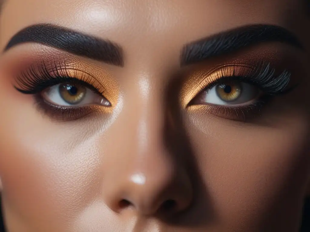 Cejas y pestañas perfectas: diversidad y belleza en detalle Un retrato detallado de personas con diversas tonalidades de piel y rasgos faciales, luciendo cejas y pestañas perfectamente arregladas