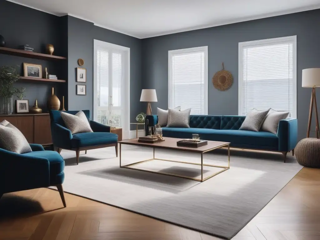 Transformación de sala caótica a elegante con muebles de diseño Transformación de sala caótica a elegante con soluciones elegantes de mobiliario